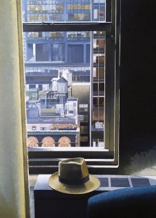 © Gérard Pétillat – NY Central Park Hotel – huile sur toile 81 x 100 cm