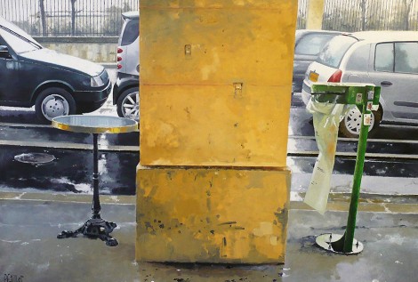 © Gérard Pétillat – Rivoli Park II – huile sur toile 116 x 81 cm